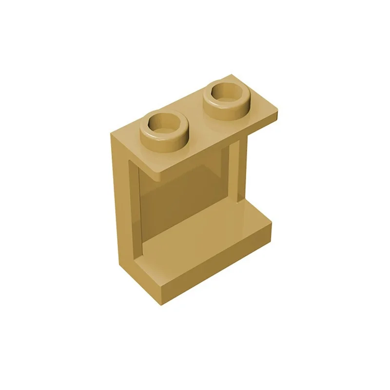 50 Stück Puzzle-Teile 87552 Panel 1x2x2 Baustein 4864 mit seitlichen Stützungen, hohlen Noppen, Ziegeln, Spielzeug, Geschenk, Dropshipping – Detail 1
