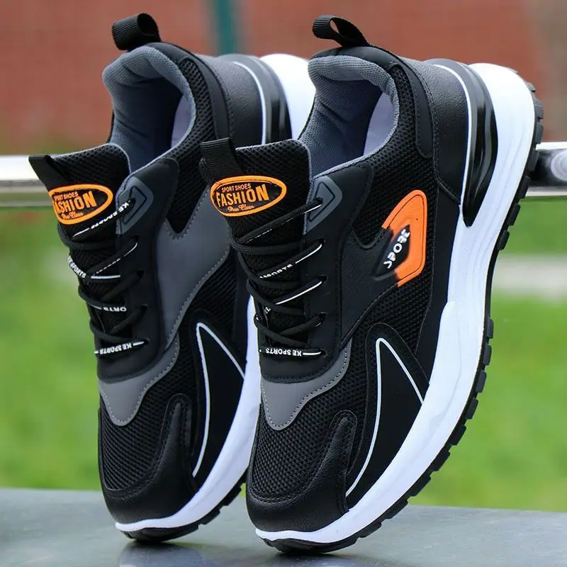 Men's running shoes, spring and summer mesh thick-soled dad shoes, trendy casual outdoor sports shoes