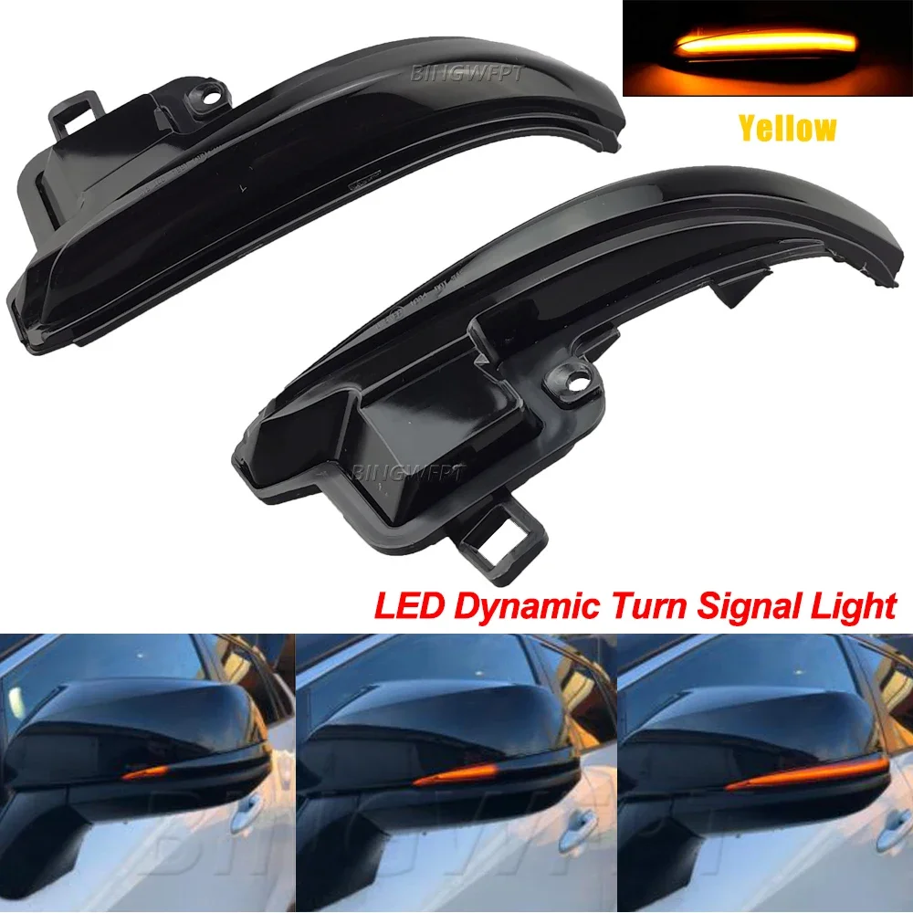 Dynamic Blinker LED Turn Signal Light Car Accessories For Toyota Alphard Vellfire AH30 Tacoma 16-19 RAV4 2019-20 Highlander 2020