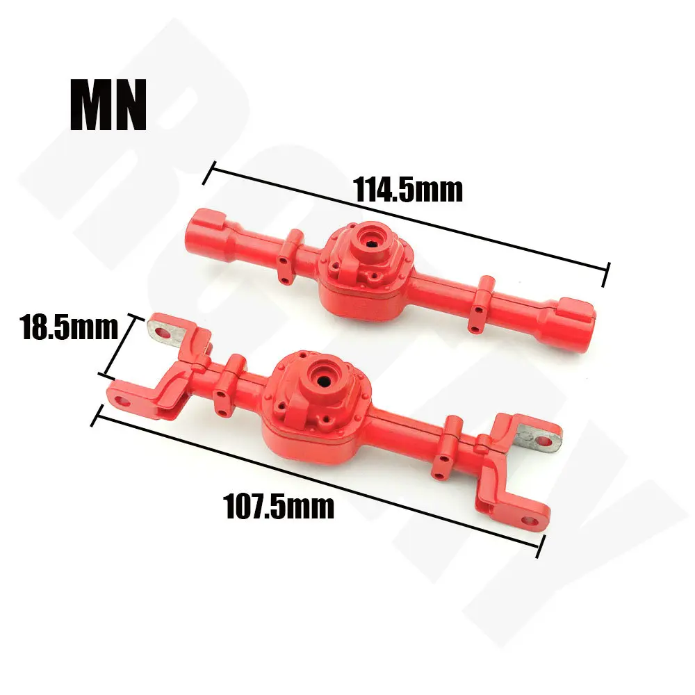 MN78 metalowa przekładnia przednia i tylna oś oś wału do 1/12 MN D90 FJ45 MN99s RC zestaw części zamienne