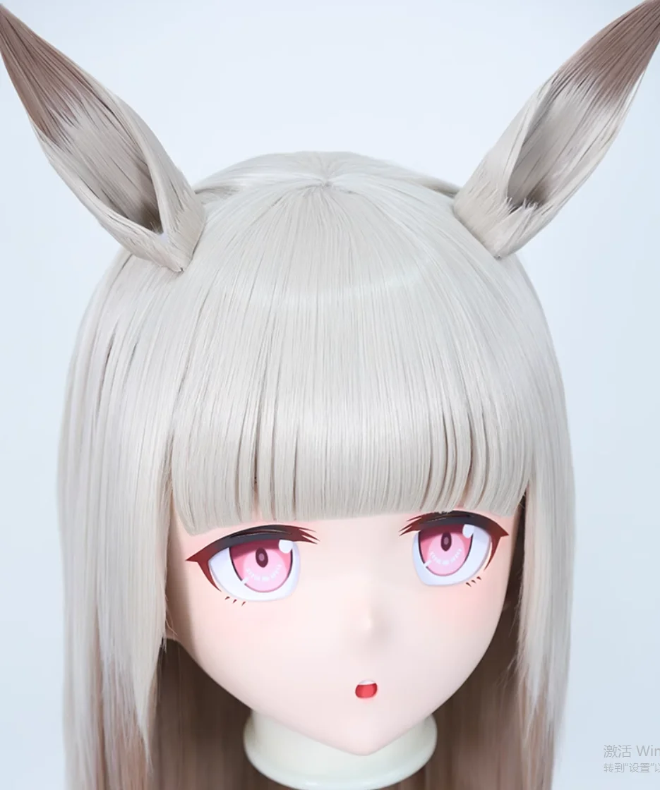 C-4122 Customize Full Head Resin Cartoon Cosplay Japanese Character Anime Role Play Crossdress Kigurumi Mask With Back Shell