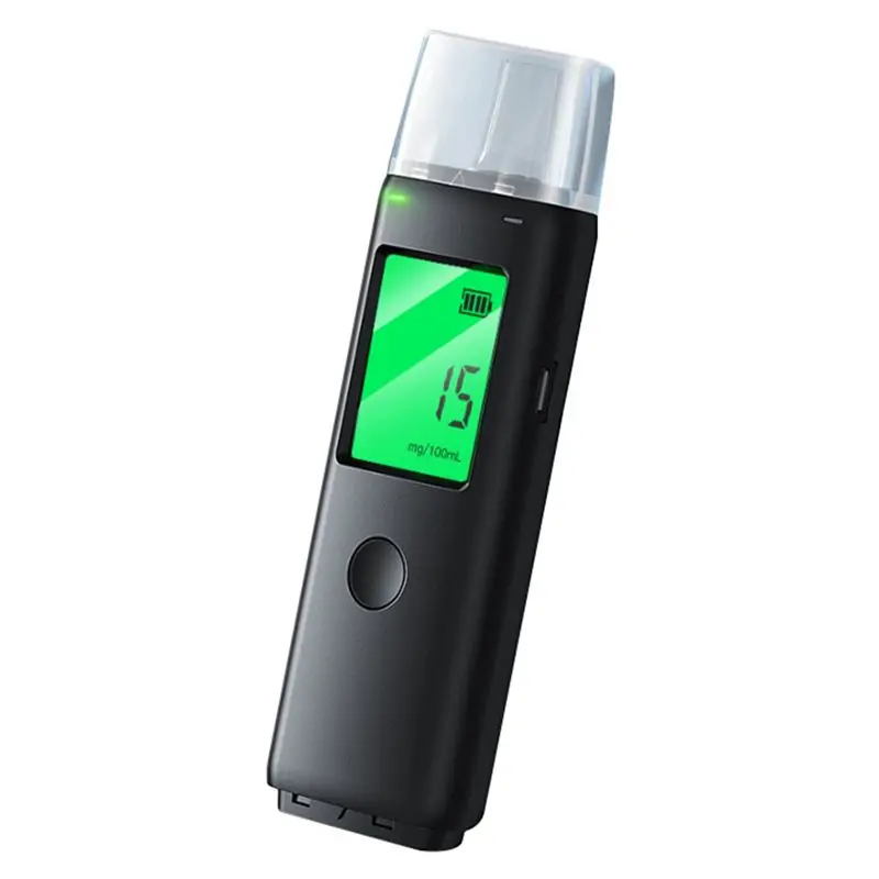 1Set Rechargeable Breathalyzer Portable Breathalyzer Tester Fit For Individuals And Homes Drunk Driving Insufflation Tester Top-