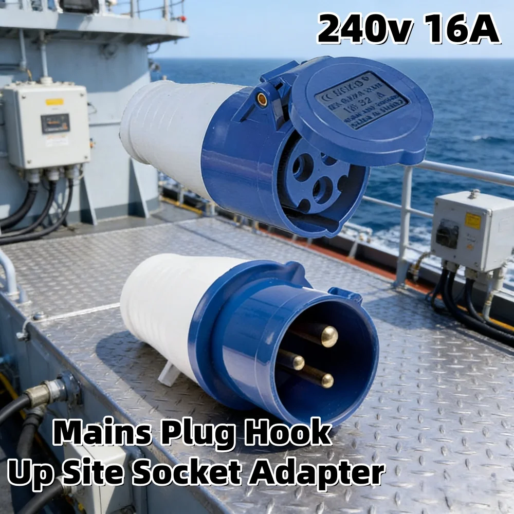 

Адаптер для подключения к электросети RV, 240В 16А, для караванов, автодомов, кемперов, автомобилей, взрывозащищенные вилки, замена штатных.