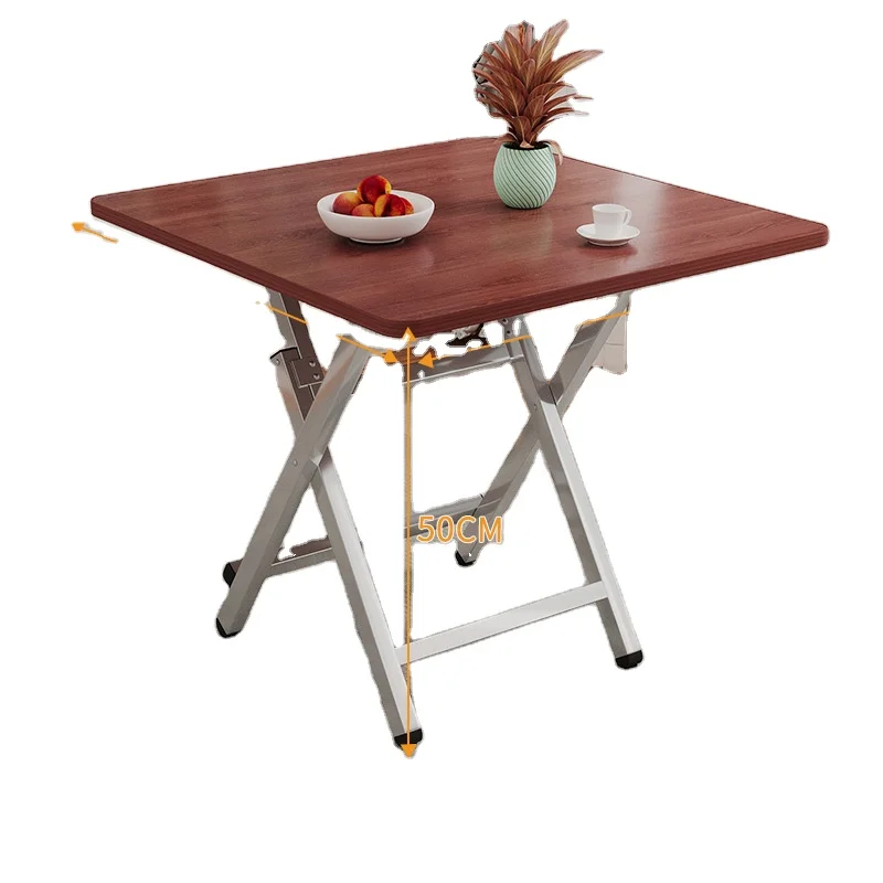 

Modern Folding Square Family Portable Dining Table Simple Leisure Table Computer Square and Round Dining Table
