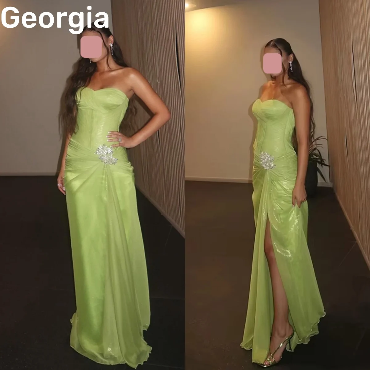 

Изысканные вечерние платья: коктейльные платья А-силуэта с разрезом, декольте «сердечко», длиной в пол, с оборками, на молнии.