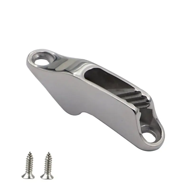 

A02Q-Secure Mooring Solution Rope Clamp-Marine Grade 316 Stainless Steel With 2 Screws For Yacht& Boat Systems