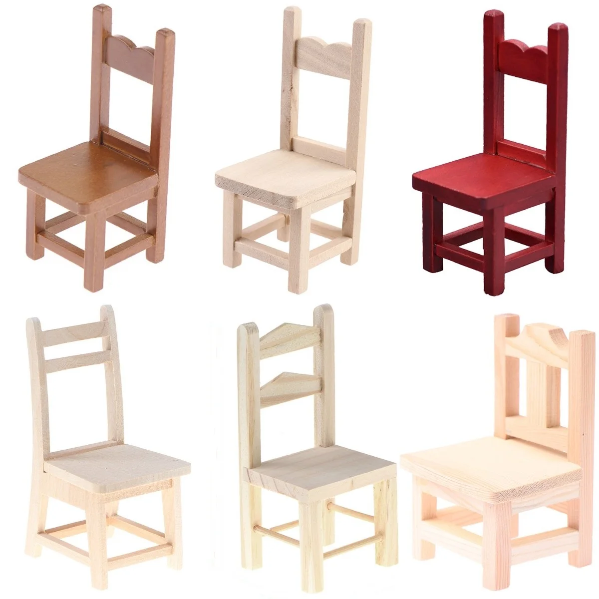 1:12 casa de bonecas em miniatura cadeira de madeira mini cadeira alta modelo móveis sala estar jardim decoração acessórios brinquedos