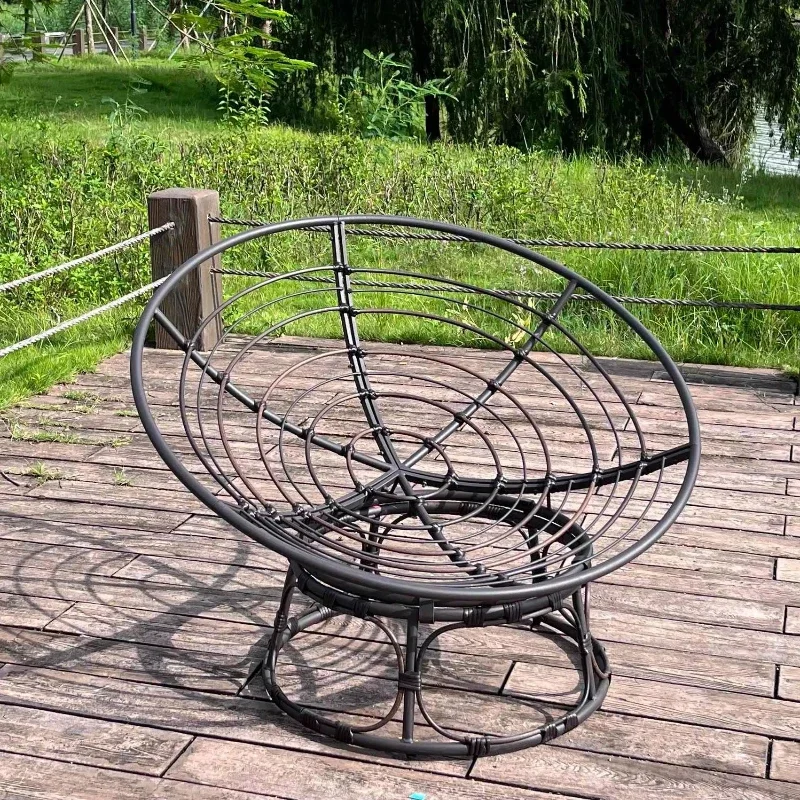 Metal garden chair Papasan Chair with cushion