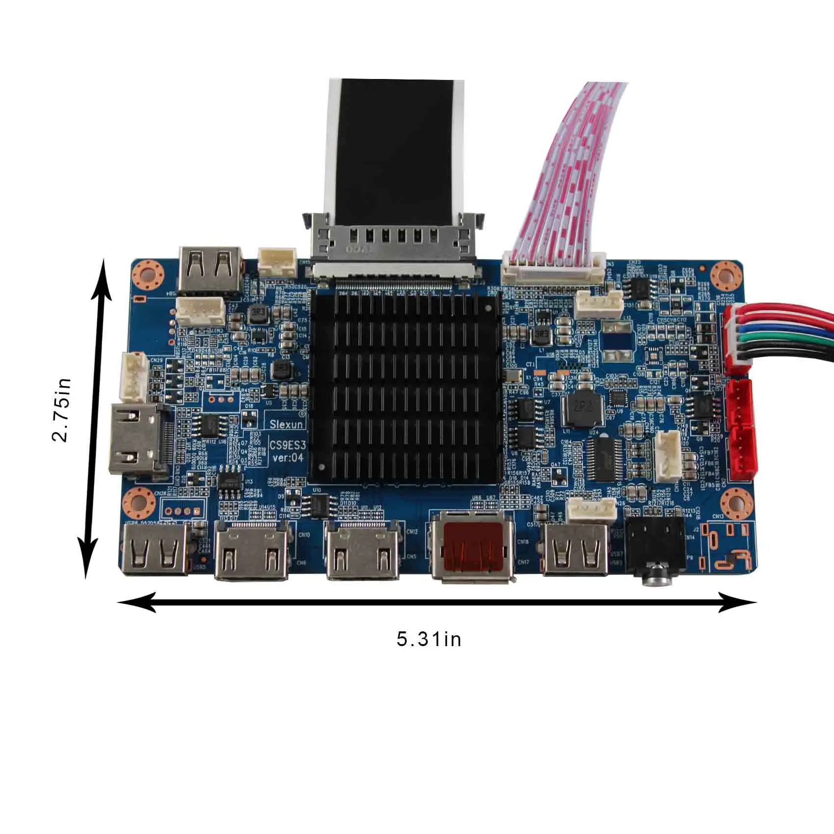 3840x2160 4K Pcba Development Board 8 Lane V-By-One Output Dp Usb Driver Board for 55