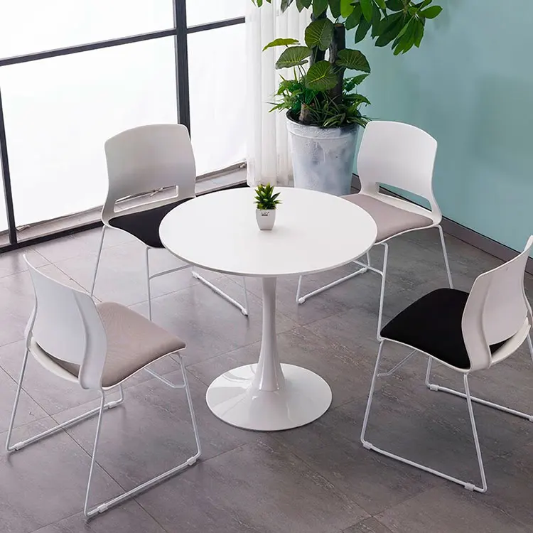 

Modern Minimalist Negotiation Table and Chair Nordic Luxury Reception Coffee Dining Table Small Round Meeting Office Table