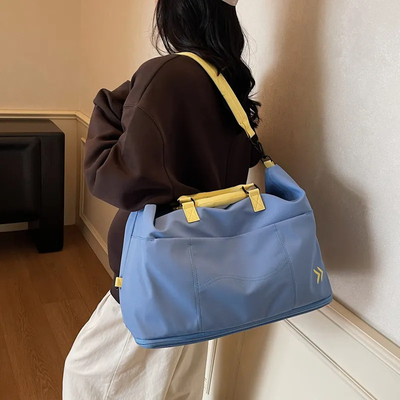 large-capacity-travel-fitness-dry-wet-separation-storage-bag-clothes-set-tote-bag-oxford-cloth-foldable-soft-handle-for-youth