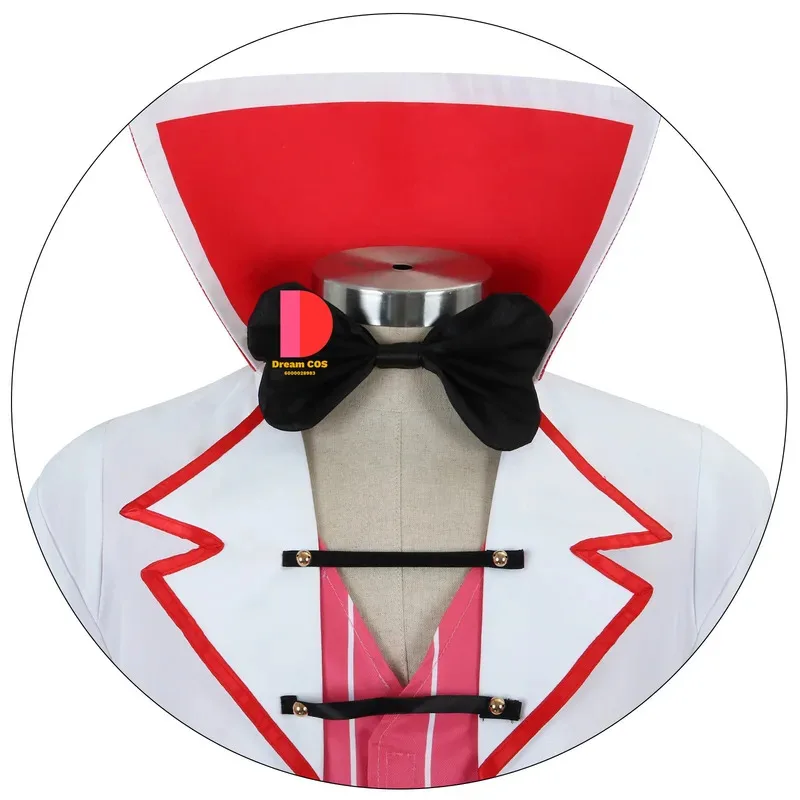 

CyHazbin Люцифер Косплей Аниме Отель Ранниз Костюм с Париком Белый Костюм Дьявол Хэллоуин Вечеринка Наряд для Мужчин Лидер продаж Мода