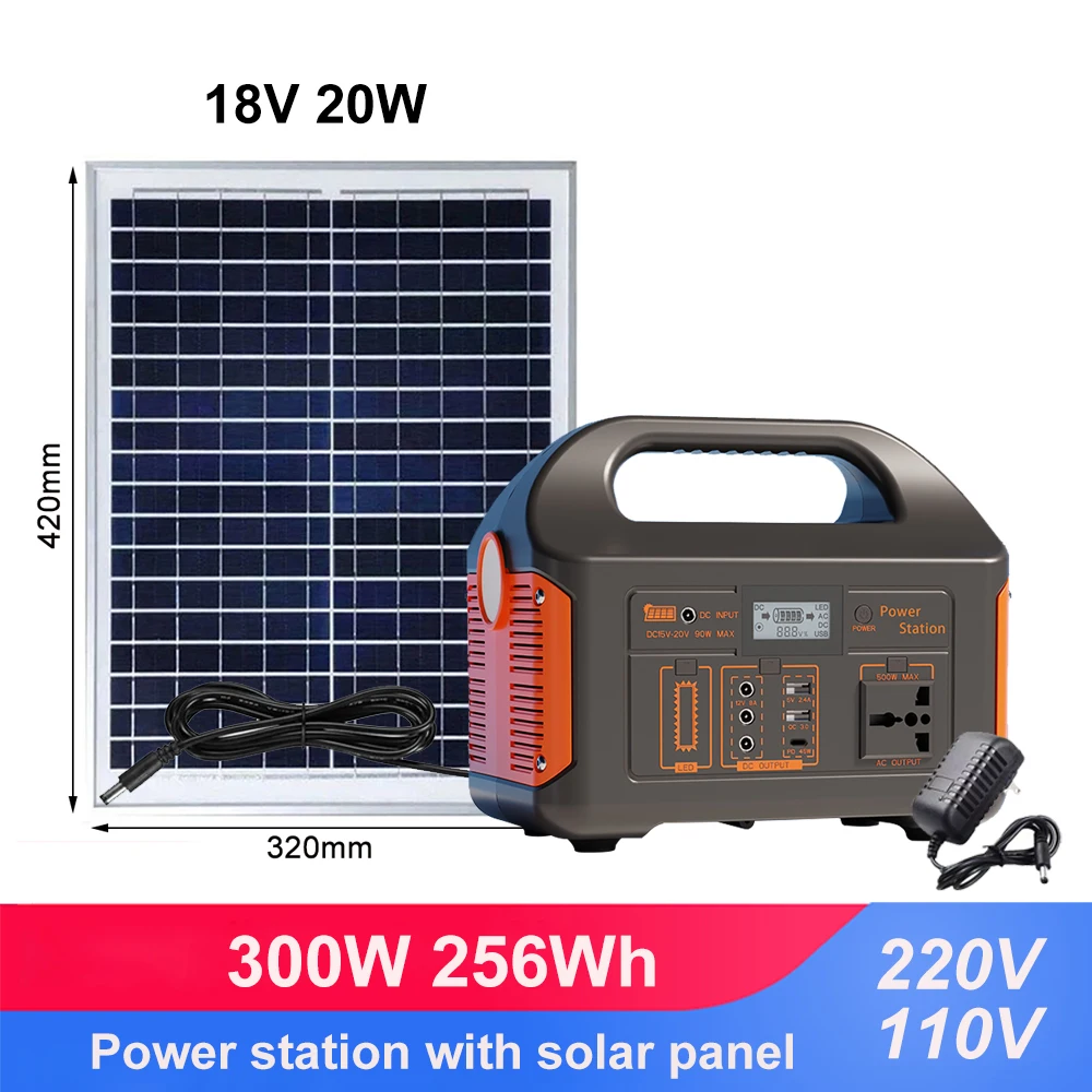 Gaiaray 100W 300W 500W Portable Power Station Pure Sine Wave Solar Generator  110V/220V UPS Camping Charging Station Power Bank - AliExpress 44