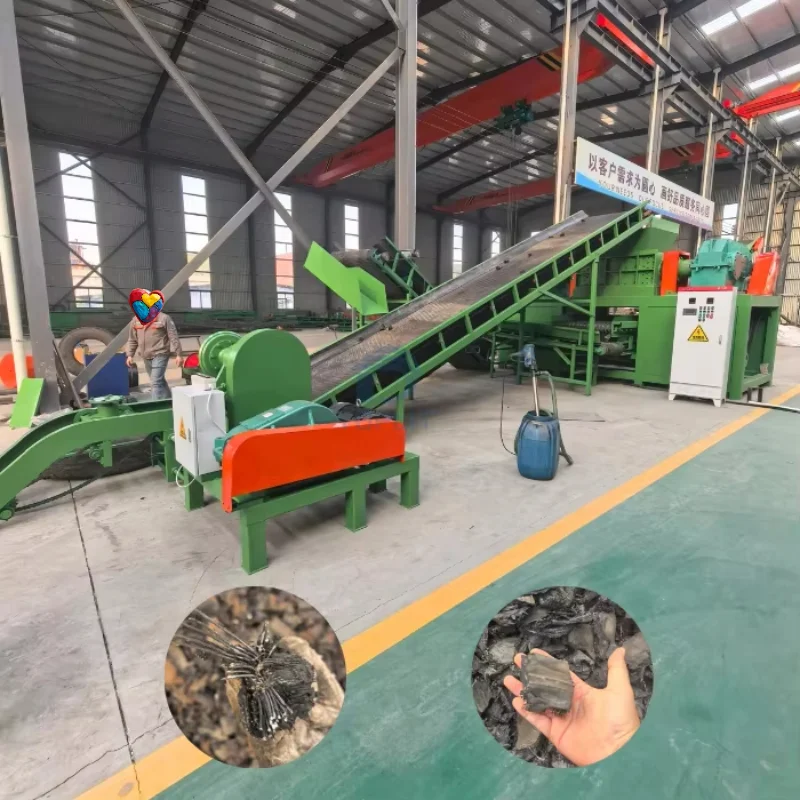 Industrial Tire Shredding Machine / Tyre Shredder-Heavy-Duty Recycling Equipment For Tire Cutting And Granule Production