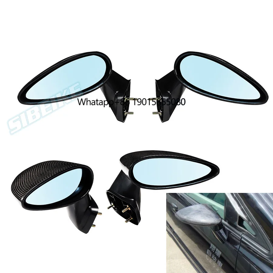 

JDM Carbon Fiber Car Rear View Side Mirror Spoon Style Mirror Rearview Mirror for Honda Fit Jazz GK5 2014-2017