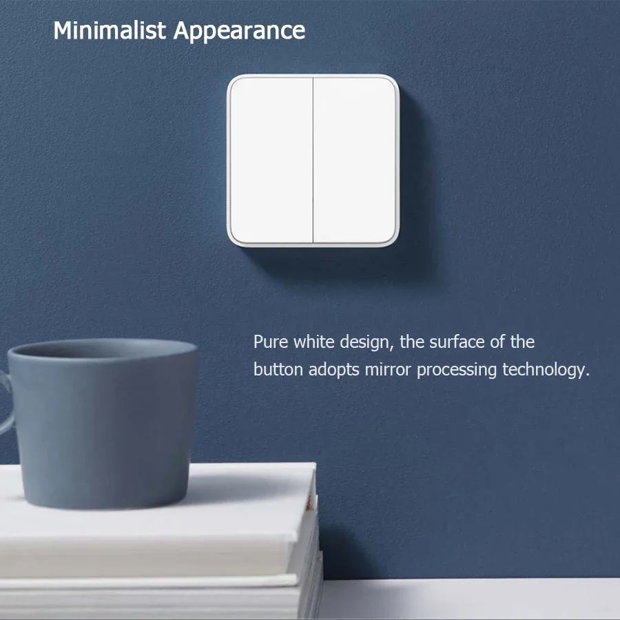 Xiaomi Mijia Smart Wall Switch Live Line Version Wifi Wall Light Switch OTA Upgrade Smart Linkage Works with Mihome App