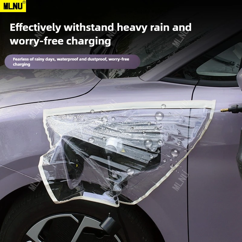 Charging Port Rain Cover For MG4 EV/ELECTRIC Accessories 2025/2024-PVC Material,Magnetic Installation,Water Resistant 2022-2023