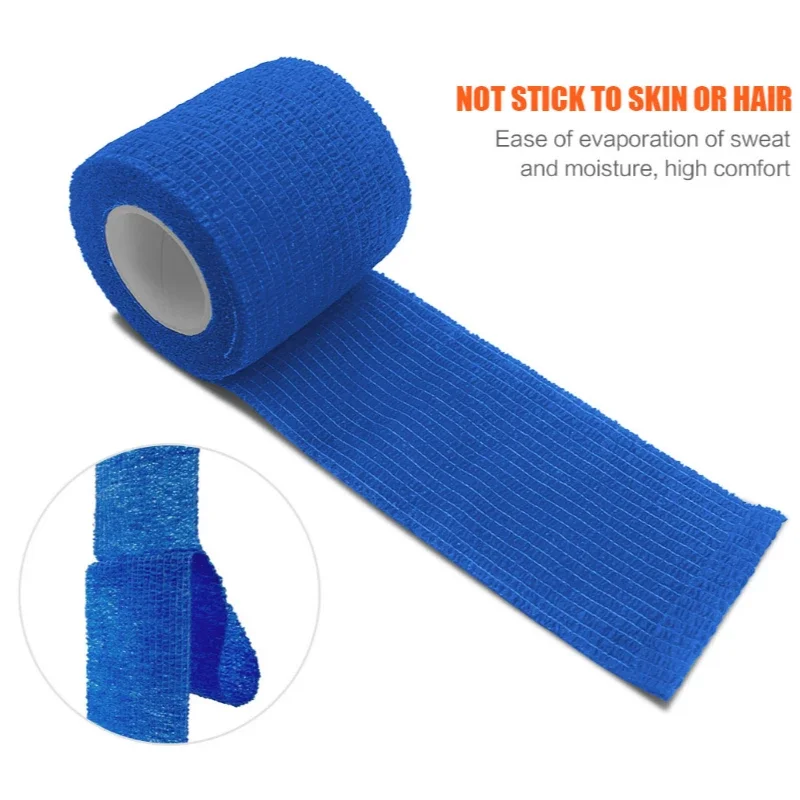 6/48Pcs 4.8m Bright Pink Sport Self Adhesive Elastic Bandage Wrap Tape Elastoplast For Knee Support Pads Finger Ankle Palm