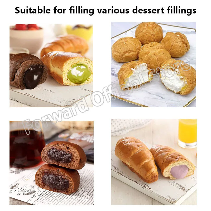 5L *5 Stainless Steel Manual Puff Cream Butter Bread Injection Filling Machine Churros Filling Machines