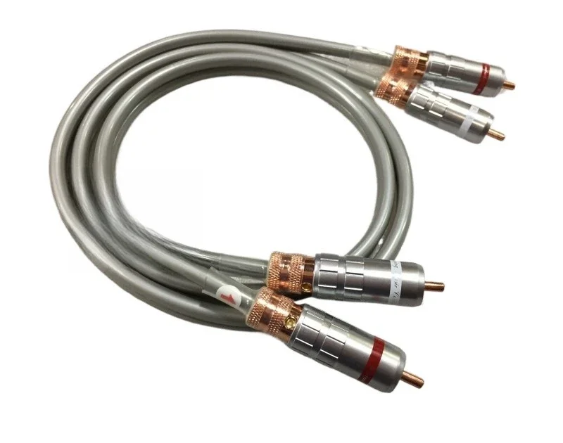 

Sterling Silver 99.99% Fever Audio RCA Dual Lotus Audio Signal Cable