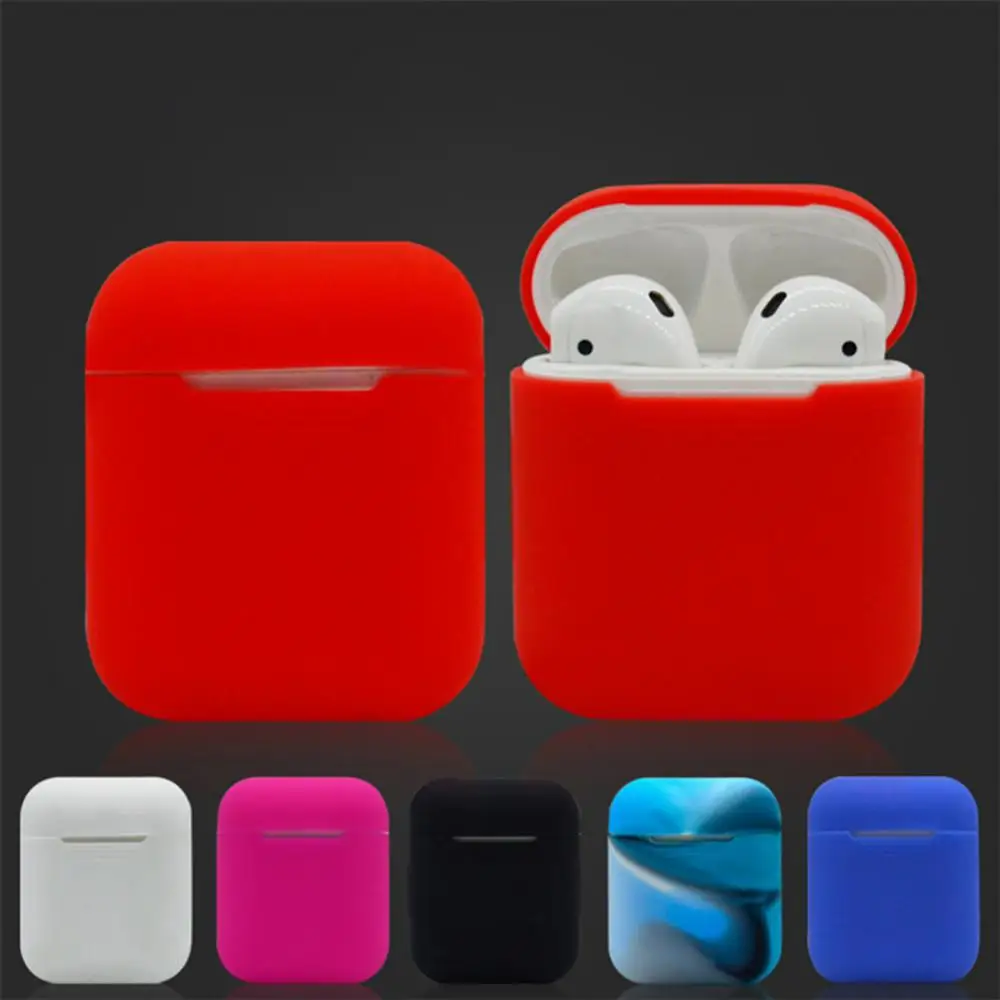 실리콘 이어폰 케이스 Airpod s 2 스킨 박스 프로텍터 무선 헤드폰 보호 커버 Coque Airpo 1 2nd