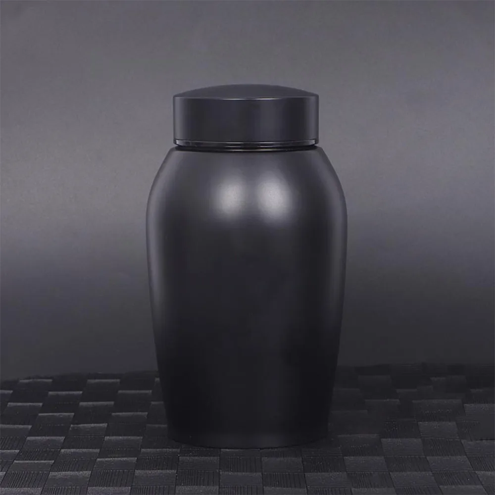

Keepsake Urn Stainless Steel Pet Ashes Urn Black Portable Pet Cremation Urn Moisture-Proof Memorial Pet Urn For Small Animals