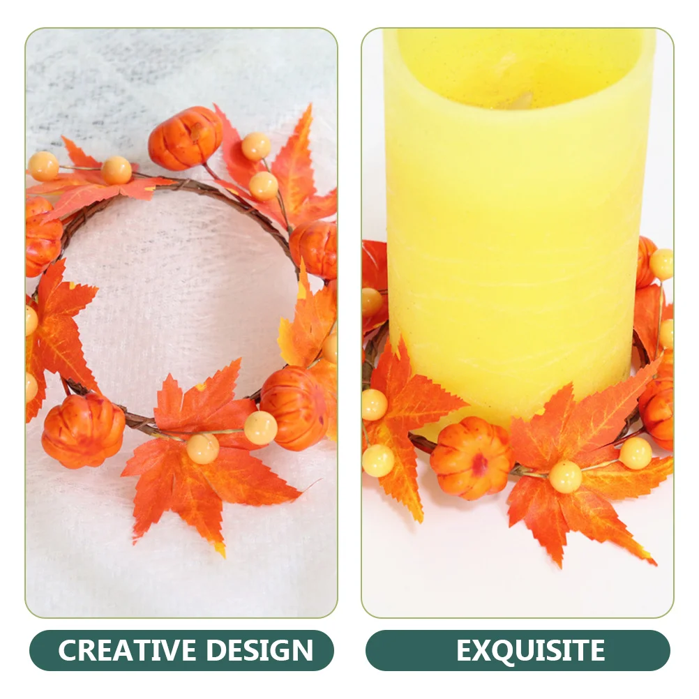 

4 Pcs Small Rings Garland Autumn Decor Decorations Thanksgiving Table Pip