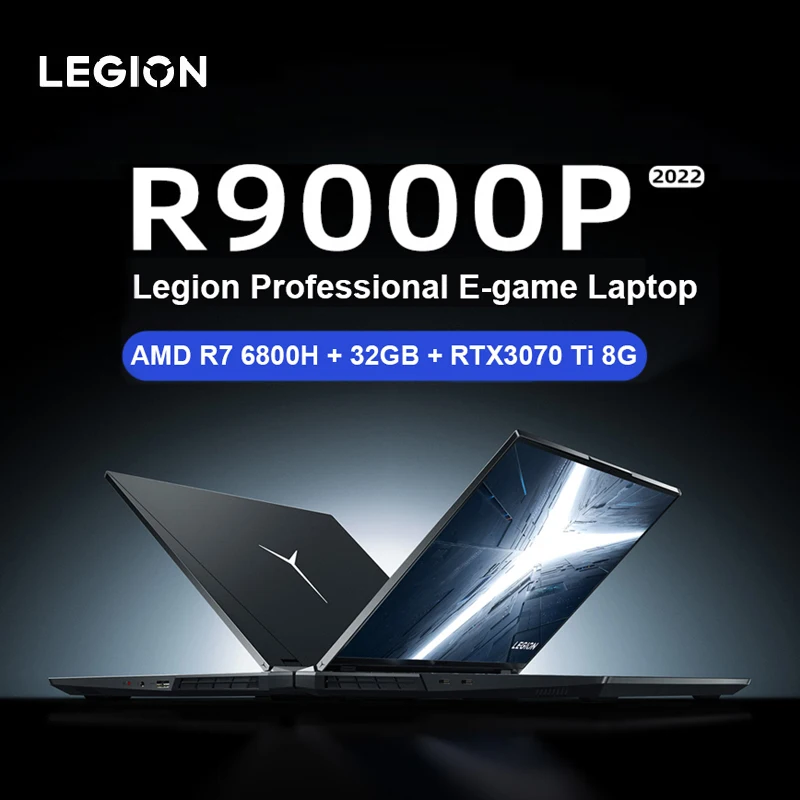 Lenovo Legion R9000P E-Sport Gaming Laptop AMD R7 5800H/R7 6800H GeForce RTX3060 6GB/RTX3070 8GB 165Hz 15,6 Inch Spiel Notebook