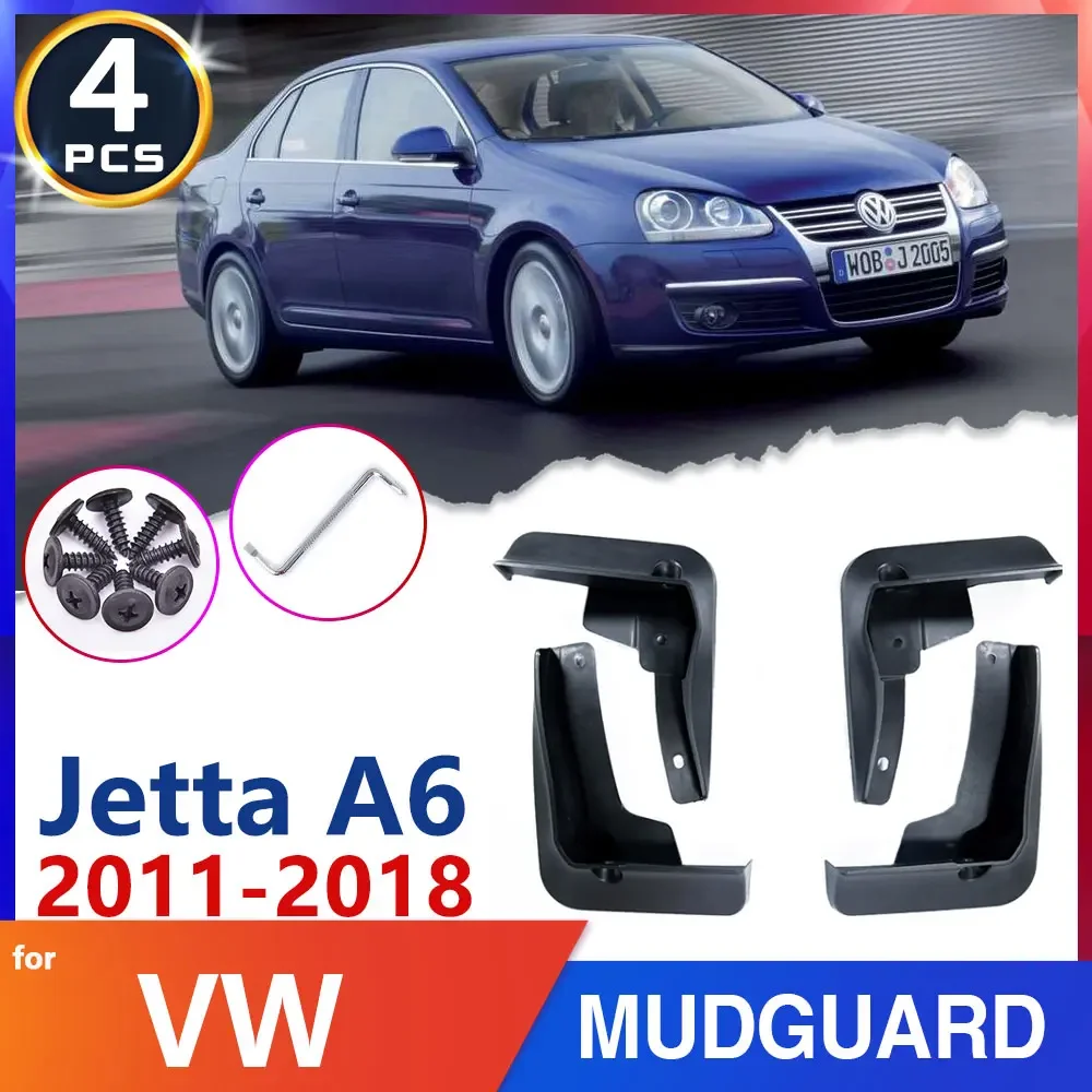 

Car Fender Mud Flaps Mudguards for Volkswagen VW Jetta A6 5C6 Mk6 6 2011~2018 2012 2016 2017 Splash Guard Auto Accessories Goods