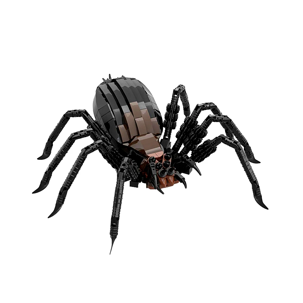 348PCS MOC-177990 Shelob Building Block Movie Rings Black Scary Spider Model Bricks Creative Children Educational Toys Gift