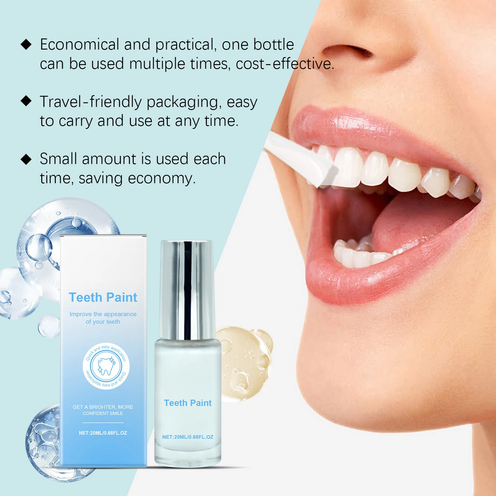 Teeth Washing Cleansing Paint Long-Lasting Teeth Whitening Paint For Use At Home Travel Or Office At Any Time