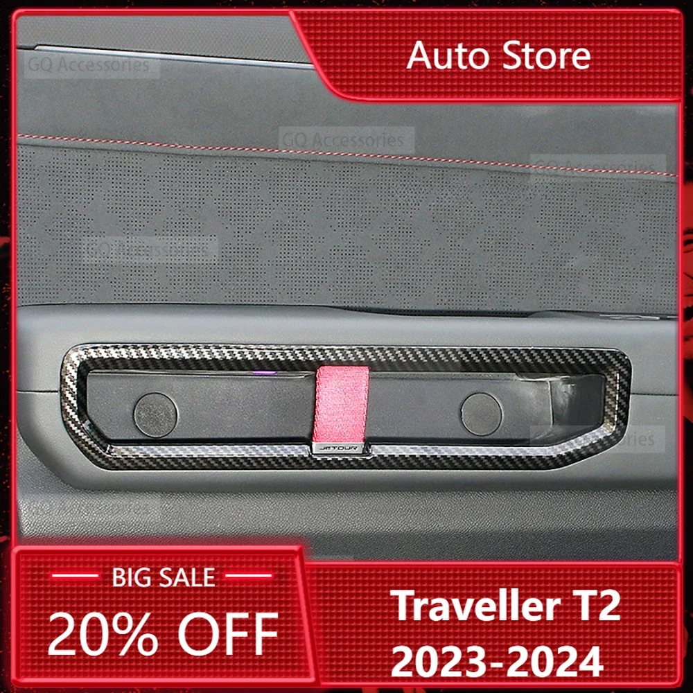 

New！cherry Jetour Traveller T2 2023 2025 Jetour T2 Interior Door Handle Decorative Frame Armrest Handle Car Sticker Accessories