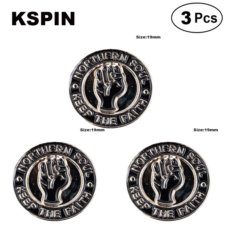 Northern Soul Lapel Pin Brooches Pins Flag badge Brooch Badges