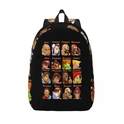 Cool Collect Children's Bags For Work Office Retro Washable S-Street Fighter For Women Kid Backpack Birthday