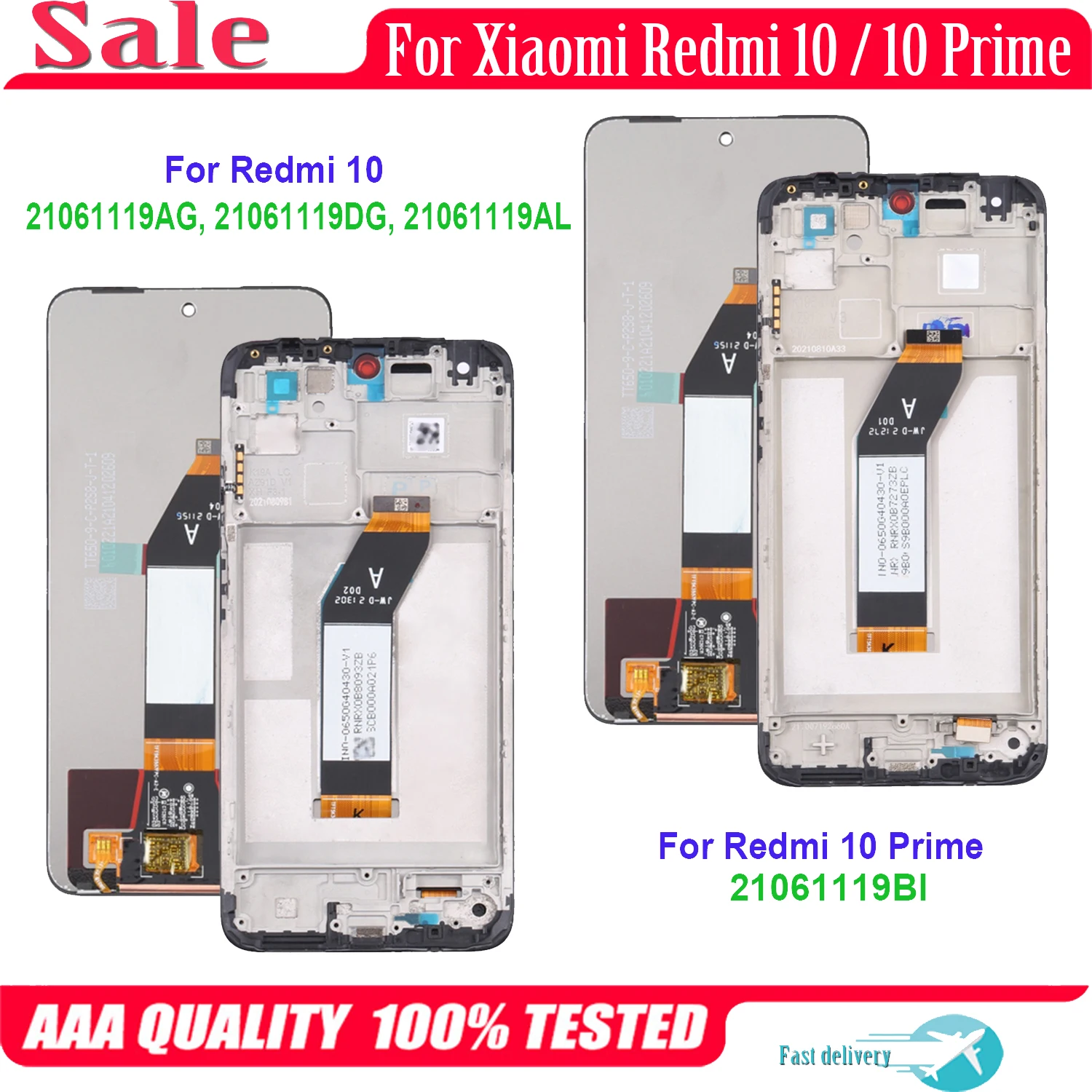 

Original For Xiaomi Redmi 10 Prime 21061119BI LCD Display Redmi10 21061119AG 21061119AL LCD Touch Screen Digitizer Assembly