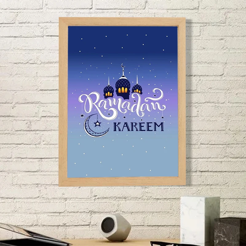 Ramadan Kareem Posters for Wall Decor Festival Canvas Home Decore With Free Shipping Decorative Paintings Poster Room Art Garden