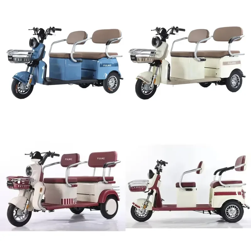 STROVAN Factory Wholesale 48V Leisure Electric Trike for Adults Open 3 Wheels Passenger Electric Tricycle Motorized for
