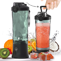 Portable Blender Electric Juicer 600ML Fruit Mixers 4000mAh USB Rechargeable Smoothie Mini Blender Multifunction Juice Maker
