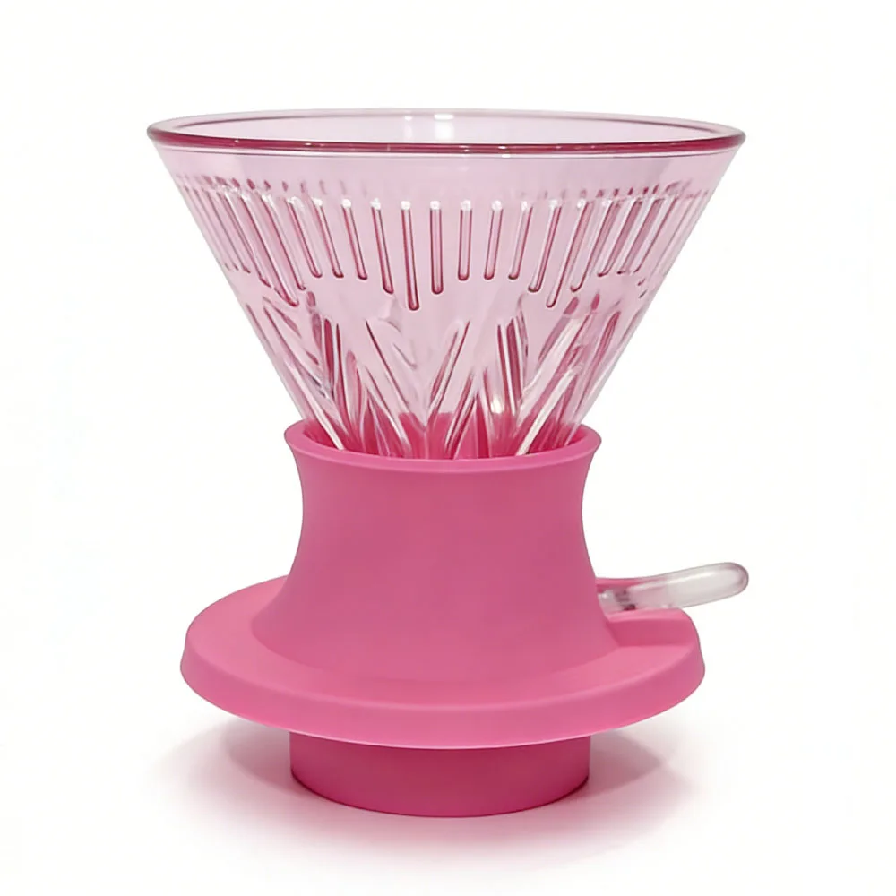 YRP Coffee Filter Cup Reusable Drip-Type Hand-Brewed Coffee Filter Paper Immersion Filter Pot V-Shaped Switch Funnel Tools
