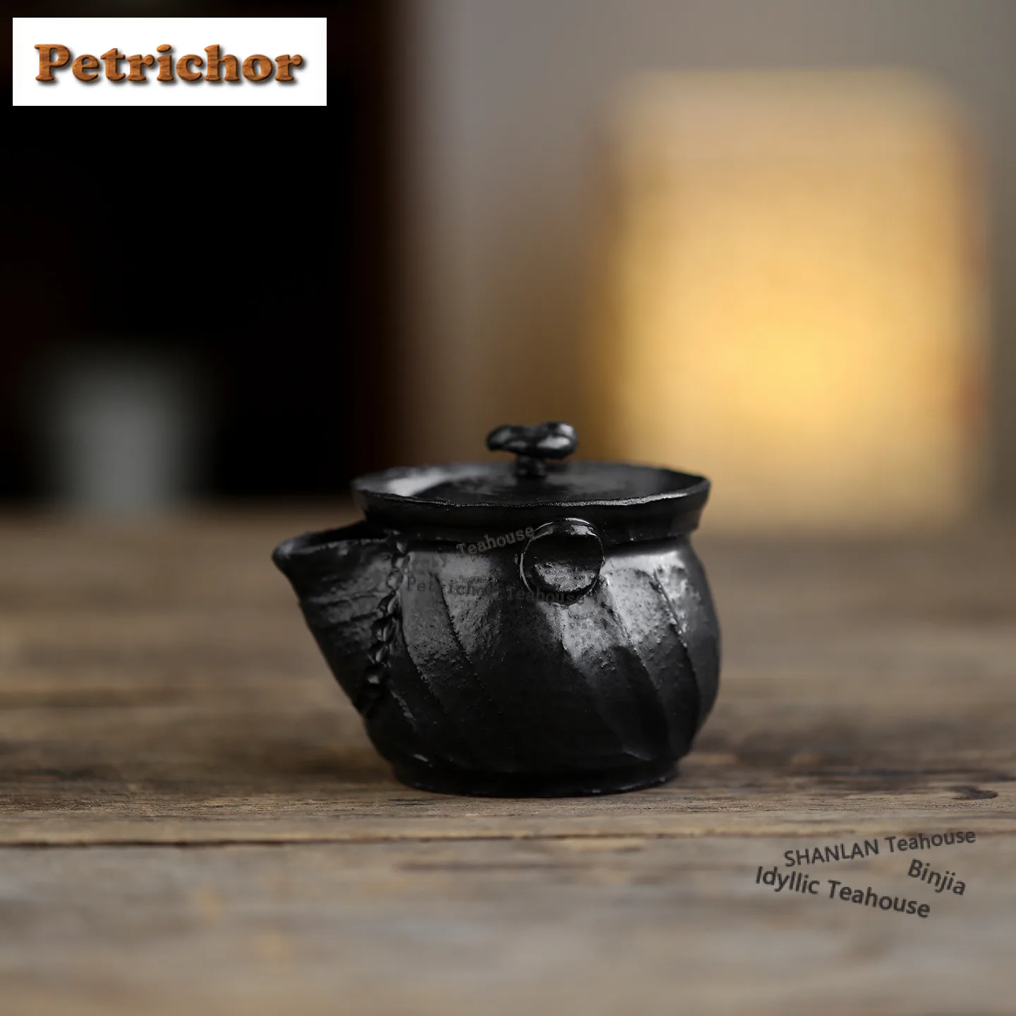 

Ручной чайник с черной золотой глазурью, 130 мл, благоприятное облако, эстетический чайник для заварки чая, чайник с фильтром, предметы для чая, подарок