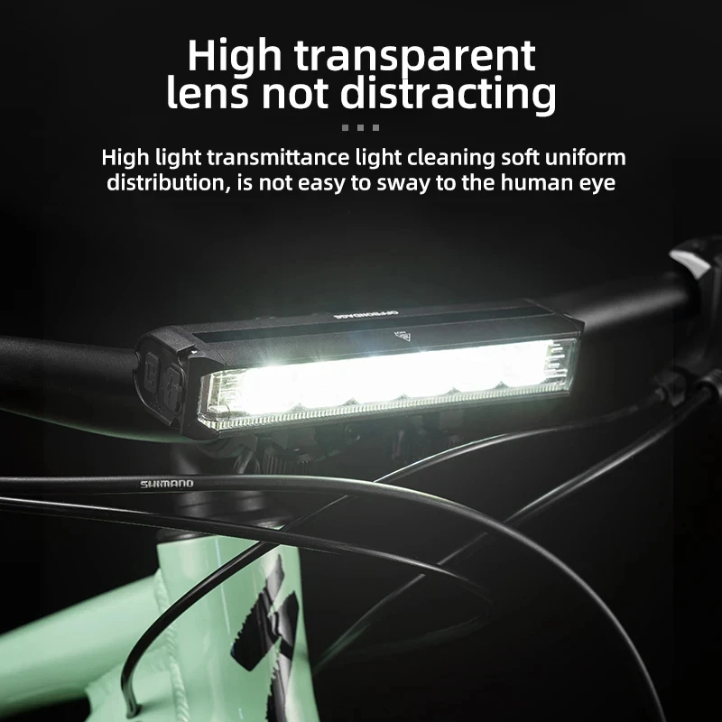 OFFBONDAGE 2600Lumen Lampka rowerowa przednia do rowerów MTB i szosowych, latarka z ładowaniem USB, wodoodporna, światło bezpieczeństwa do jazdy rowerem w nocy, akcesoria rowerowe.
