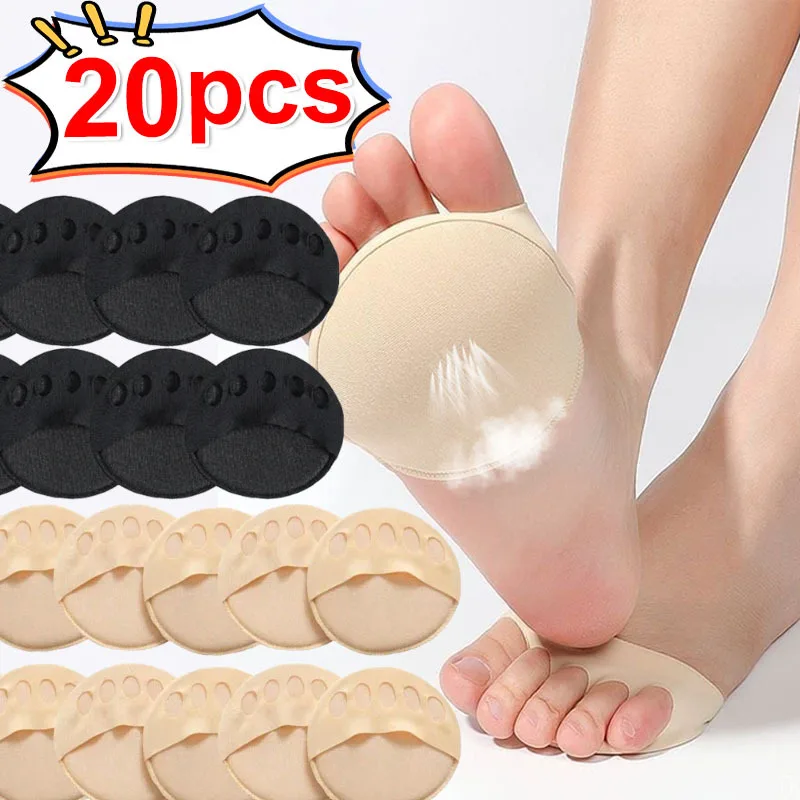 

20PCS Toe Forefoot Pads for Women High Heels Half Insoles Callus Corn Pain Relief Shock Absorbing Socks Cushion Inserts Care