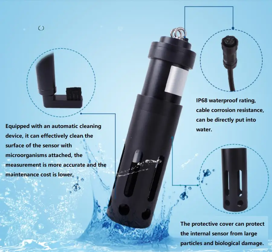 Online Multi-parameter Water Quality Sensor With Lorawan For Aquaculture Pools