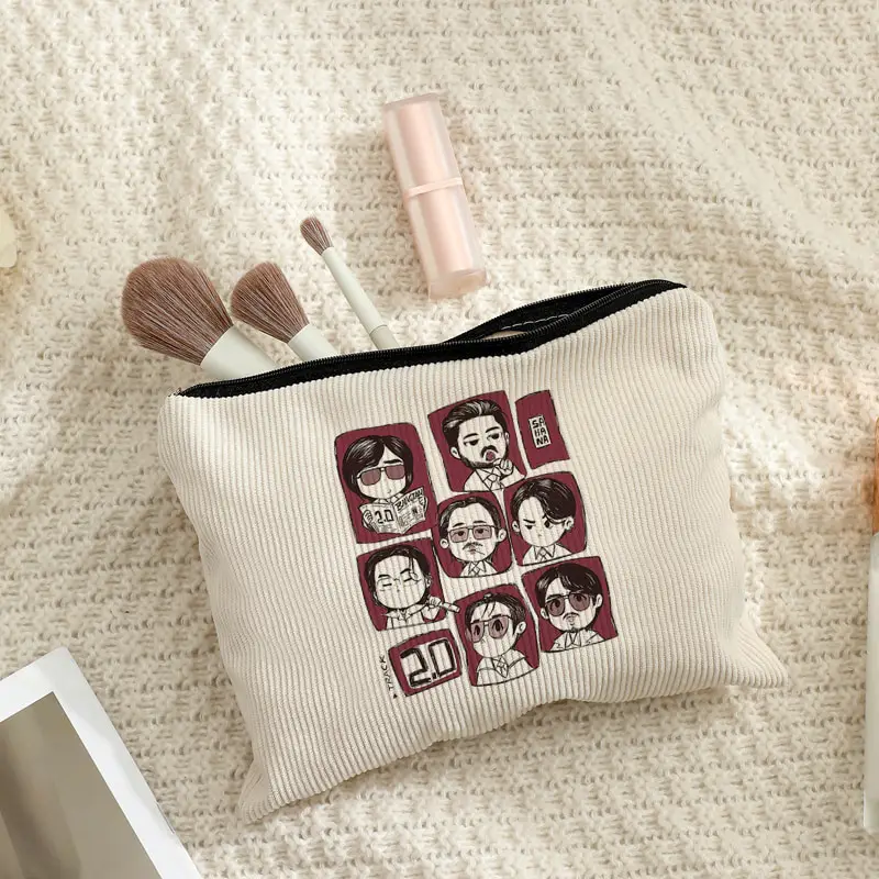 Arirang World Tour 2026 Corduroy Makeup Bag Multifunctional Zipper Pouch Women Perfect Travel Zipper Storage Bag Kpop Fan Gifts