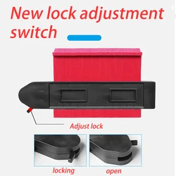 Profile Contour Gauge Widen Profile Gauge Measure Ruler Contour Duplicator Cutting template Construction Woodworking Measuring