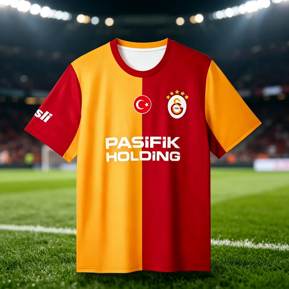 Galatasaray Football Jersey Shirt Men New 3D Print Sports Tshirt Training Breathable Quick Drying Sweatshirt Family Kids Tees