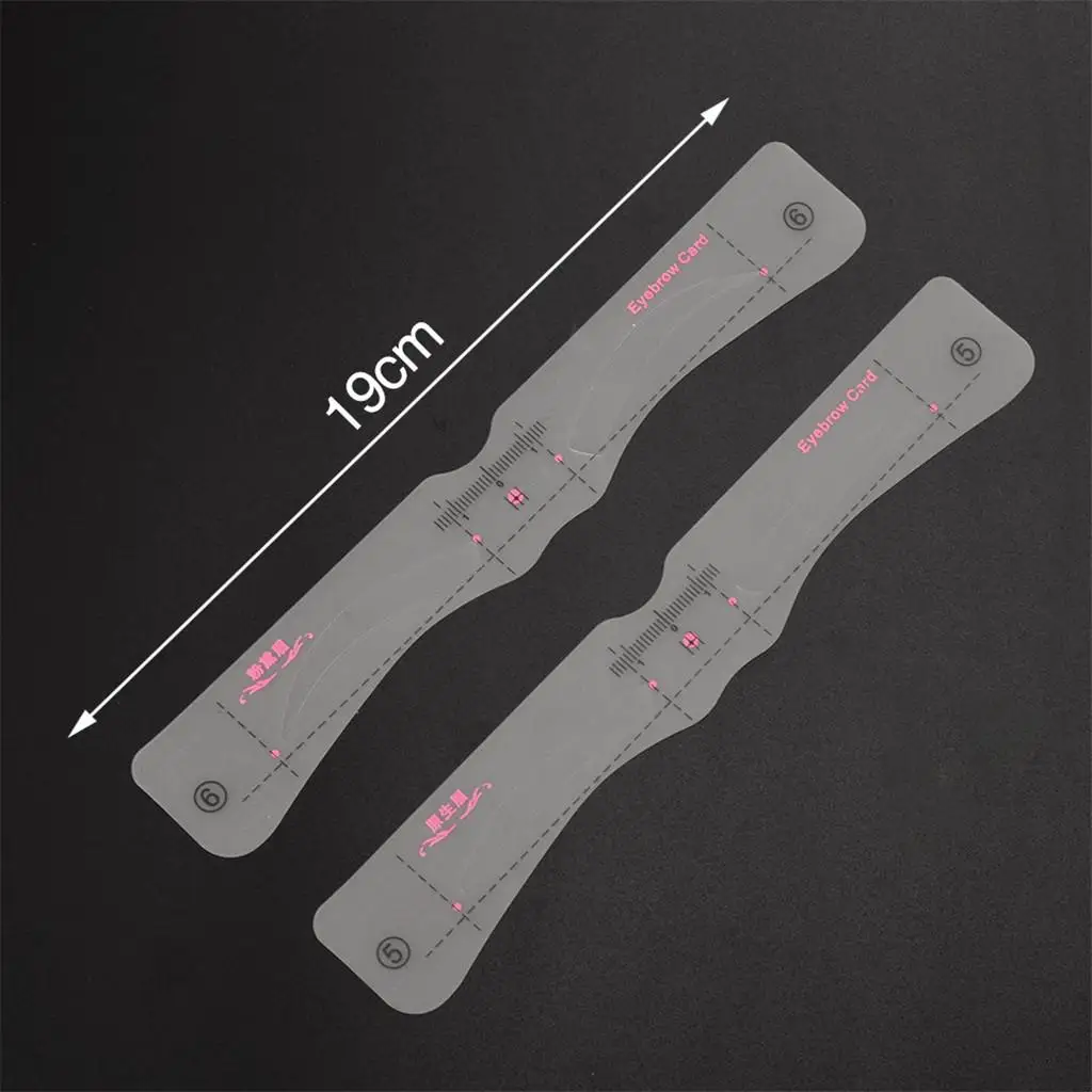 Zestaw szablonów silikonowych do definiowania brwi, narzędzie do samodzielnego modelowania i stylizacji brwi do makijażu.