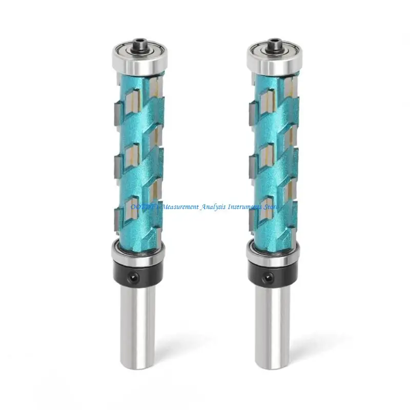 

367D 2 шт. двойные спиральные фрезы с подшипниками, конструкция из сплава, хвостовик 12 мм/12,7 мм