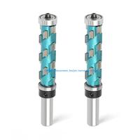 367D Smooth Cutting Spirals Trimming Router Bit 2Pieces Alloy Double Bearing Design Flush Trim Router Bit for Softwoods