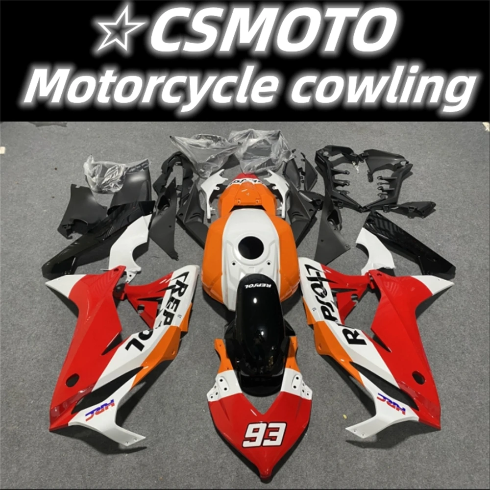 

Motorcycle fairing suitable for Honda CBR650R 2019 2020 2021 2022 body setting Red orange white